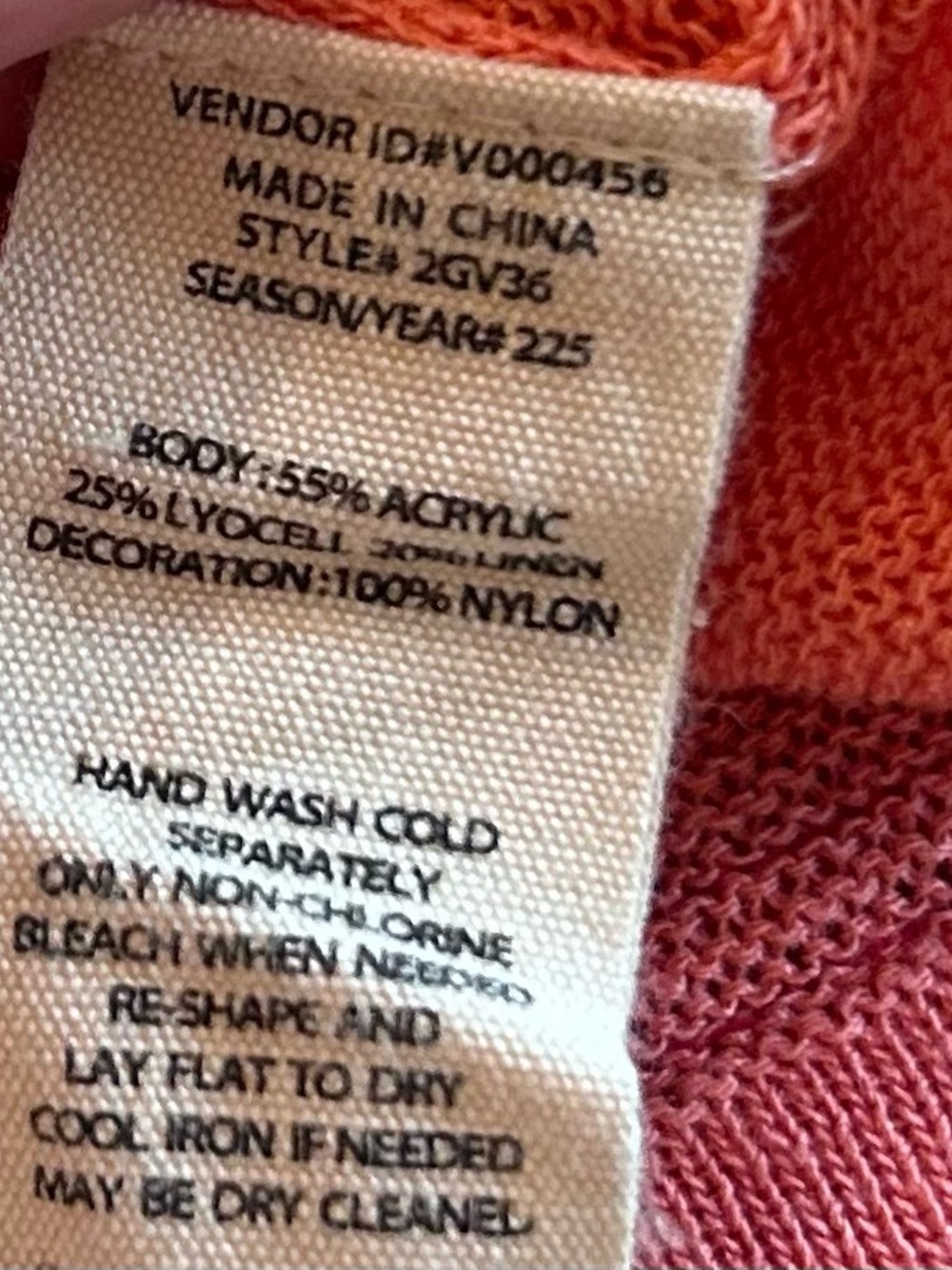 Soft Surroundings Palm Beach Sweater Tunic Size XL Coral Red Linen Blend - Picture 9 of 15